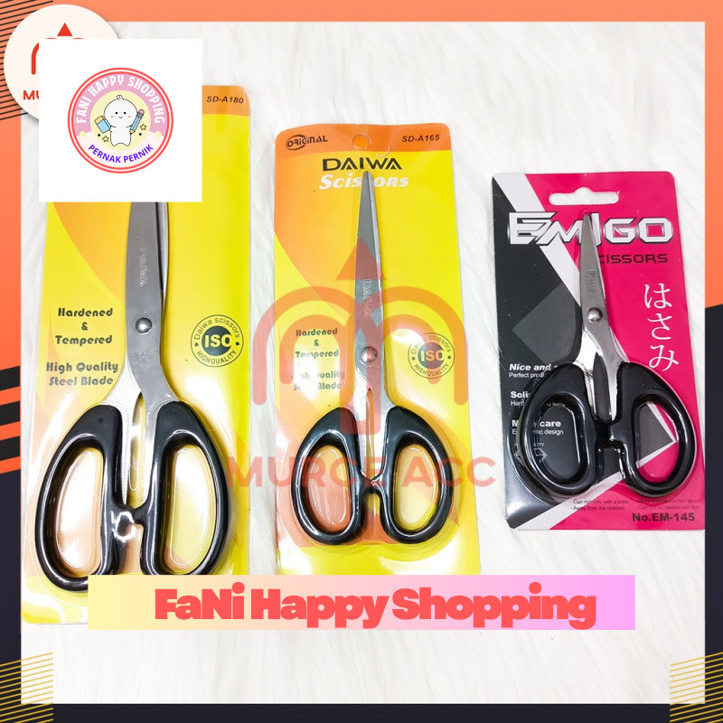 Gunting Kertas Emigo Daiwa Besar Sedang Kecil