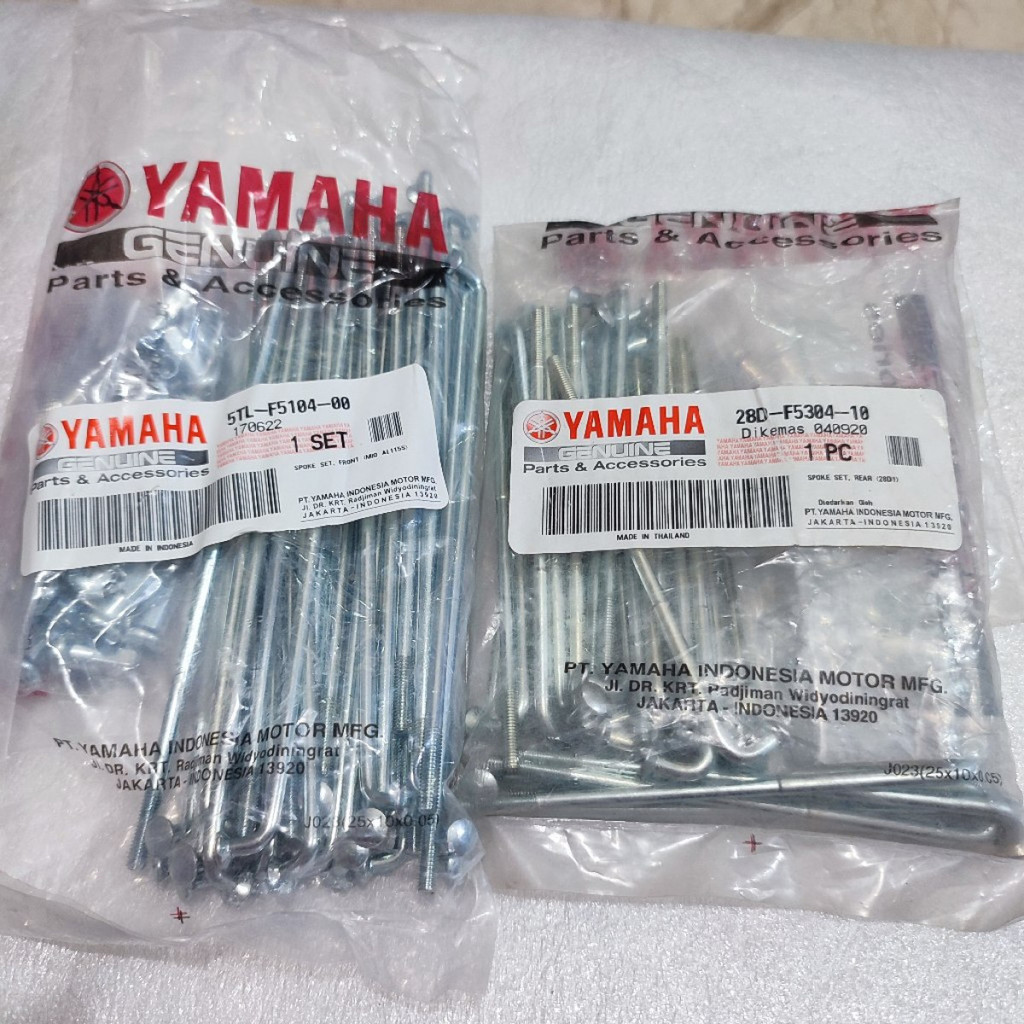 JARI JARI DEPAN BELAKANG MIO SPORTY SMILE SOUL M3 MIO J RIM 14 ORIGINAL YGP 5TL-F5104-00 28D-F5304-1