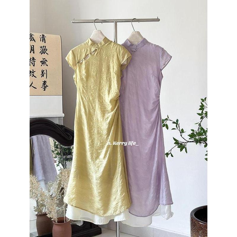 [COD] Desain Baru yang Modis dan Serbaguna Gaun Super Cantik Gaun Panjang Elegan Gaun Cheongsam