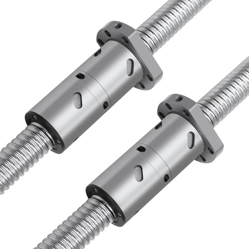 C5 DFU1605 Ball Screw yang telah dikerjakan RM1605 BallScrew yang dapat disesuaikan, Ball Screw berg