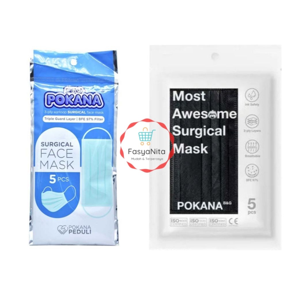 POKANA Aneka Masker Medis earloop - Fasyanita Online Fresh Mart Denpasar