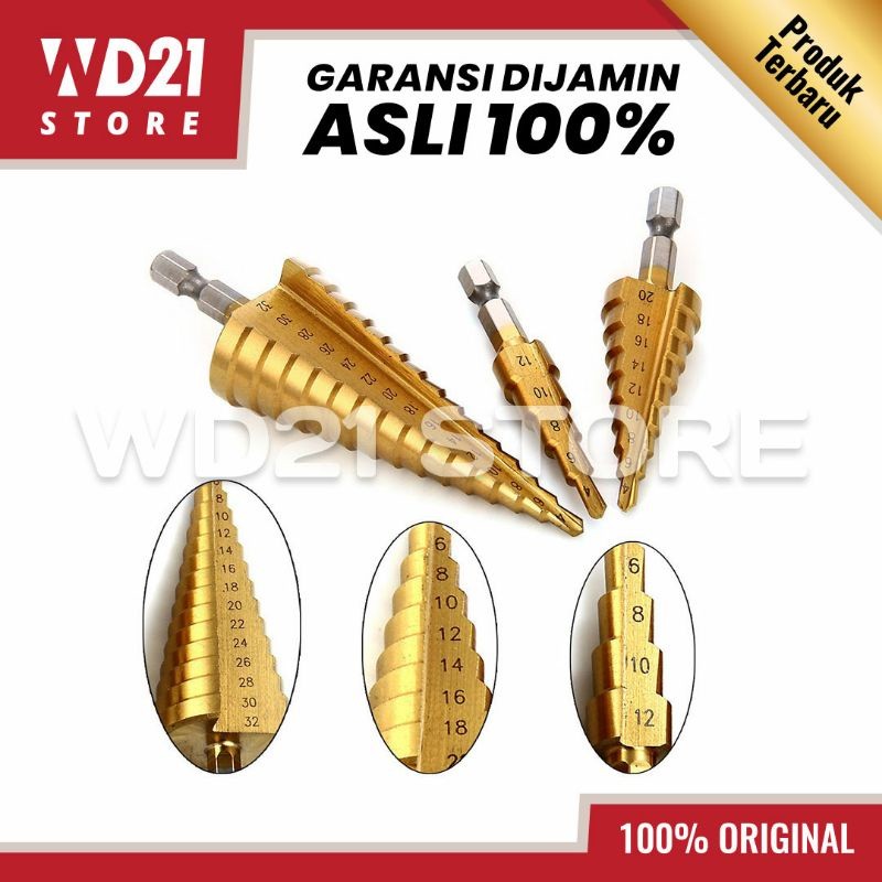 [100% ORIGINAL] MATA BOR PAGODA SPIRAL HSS STEEL TITANIUM COATED 1 SET 3PCS | F1