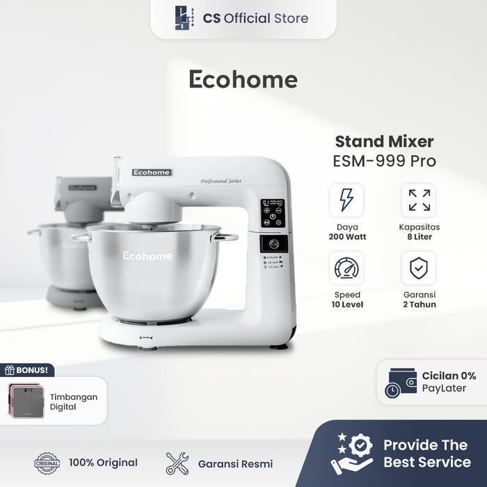 Ecohome Stand Mixer Professional Series Esm-999 Pro | Mixer Ecohome - Silver