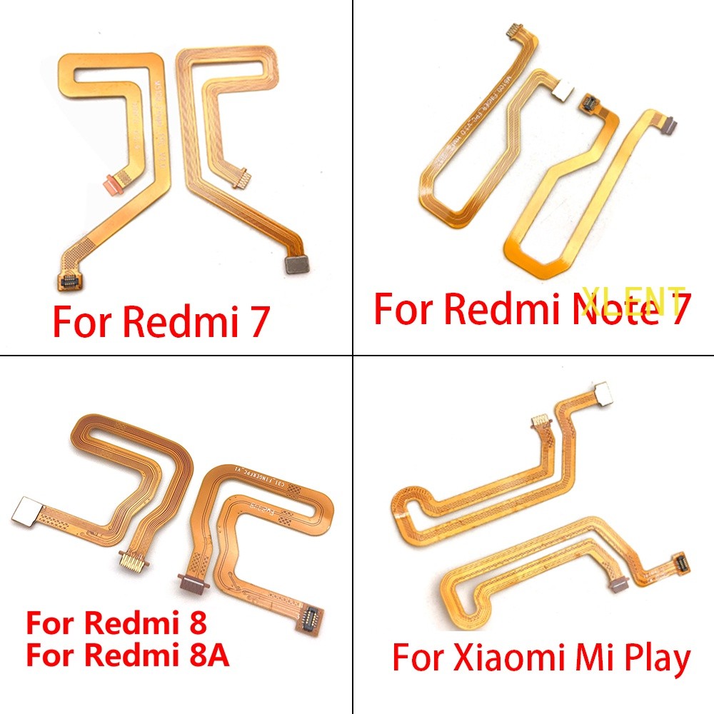 Scanner Sensor Sidik Jari Baru Touch ID Koneksi Motherboard Tombol Home Kabel Fleksibel Untuk Redmi 