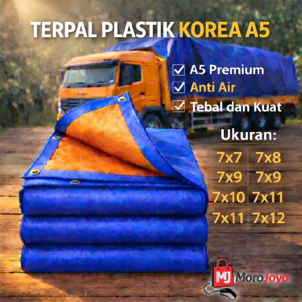 Terpal Korea A5 biru Oren 7x7 7x8 7x9 7x10 7x11 7x12 7x13 7x14 7x15 terpal tenda terpal plastik terp