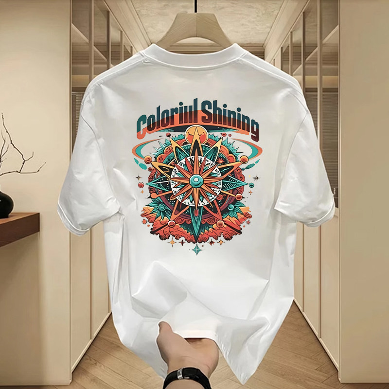 Kaos Pria Hip Hop Street Style, Desain Keren Multiwarna