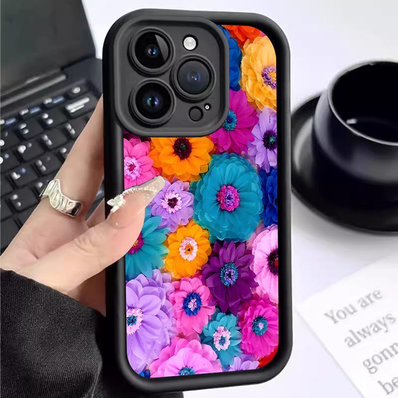 Soft Case Xiaomi Redmi Note 9 10 8 7 Pro 7S 2021 4G Max 9S 5G Lite 10S 10T Camera Bagus Bunga Softca