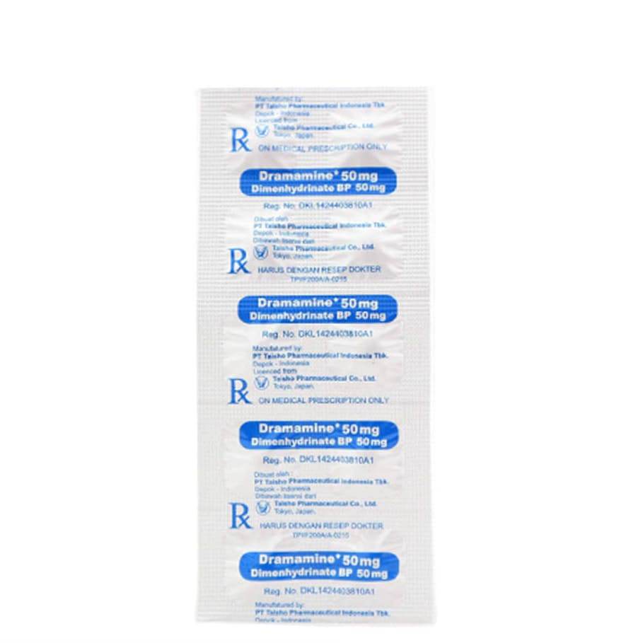 DRAMAMINE 1 STRIP @ 10 TABLET