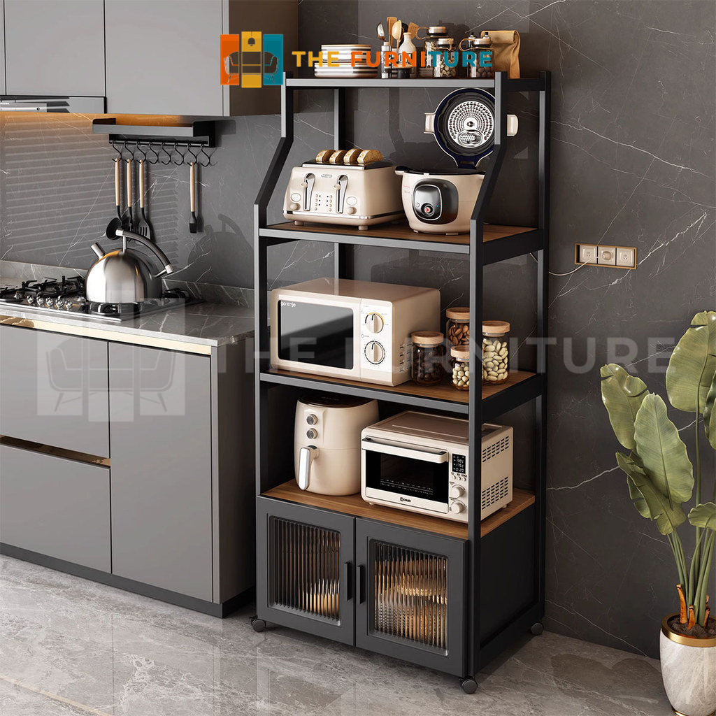 Homedoki Rak Dapur/ Lemari Dapur Serbaguna/Rak Dapur Serbaguna/Rak Penyimpanan Barang/Rak Dapur Serb