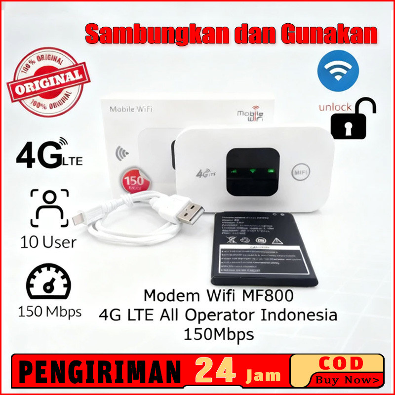 Modem WiFi Mifi 4G All Operator Portable USB 500Mbps // Router Hotspot Internet LTE Kecepatan Tinggi