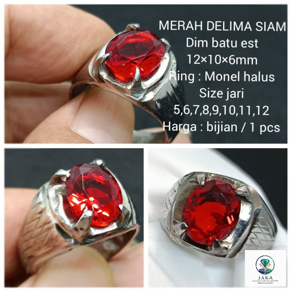BATU AKIK MERAH DELIMA SIAM DIM BATU EST.