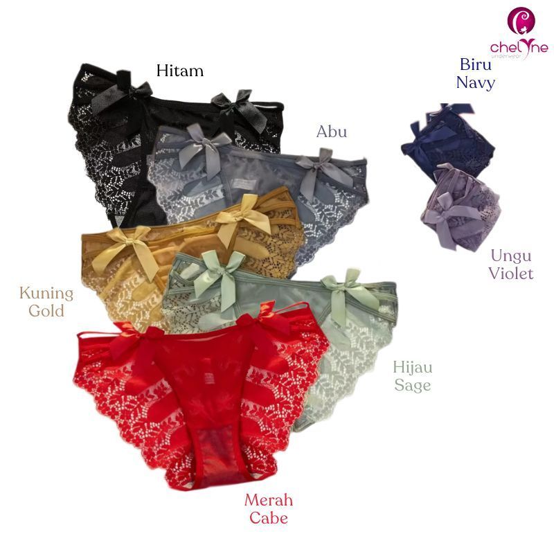 CD Brukat Wanita V7566 - Celana Dalam Sexy Model Mini Lace