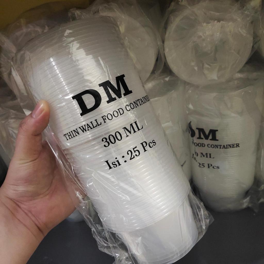 Thinwall Mangkok 300ml 300 ml DATAR Mangkuk Box Kotak Makanan Plastik