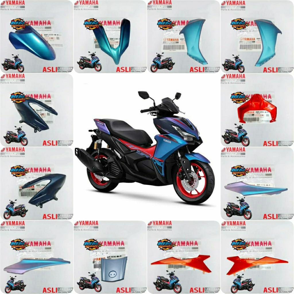 BODY BODI HALUS FULL SET AEROX ALPHA CYBER CITY ORIGINAL YGP GENUINE PARTS