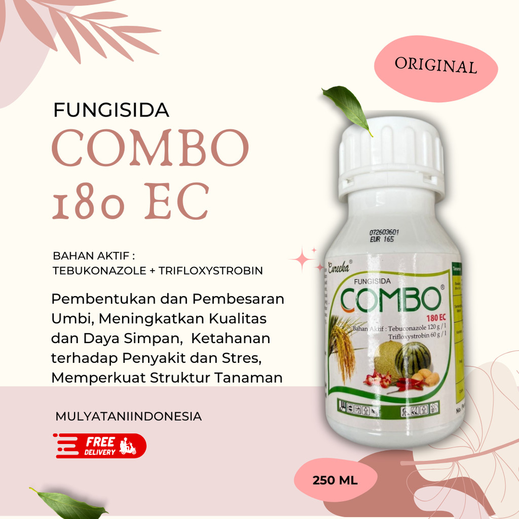 Fungisida sistemik tebuconazole dan trifloxystrobin COMBO 180EC isi 250ml dari EUREEKA