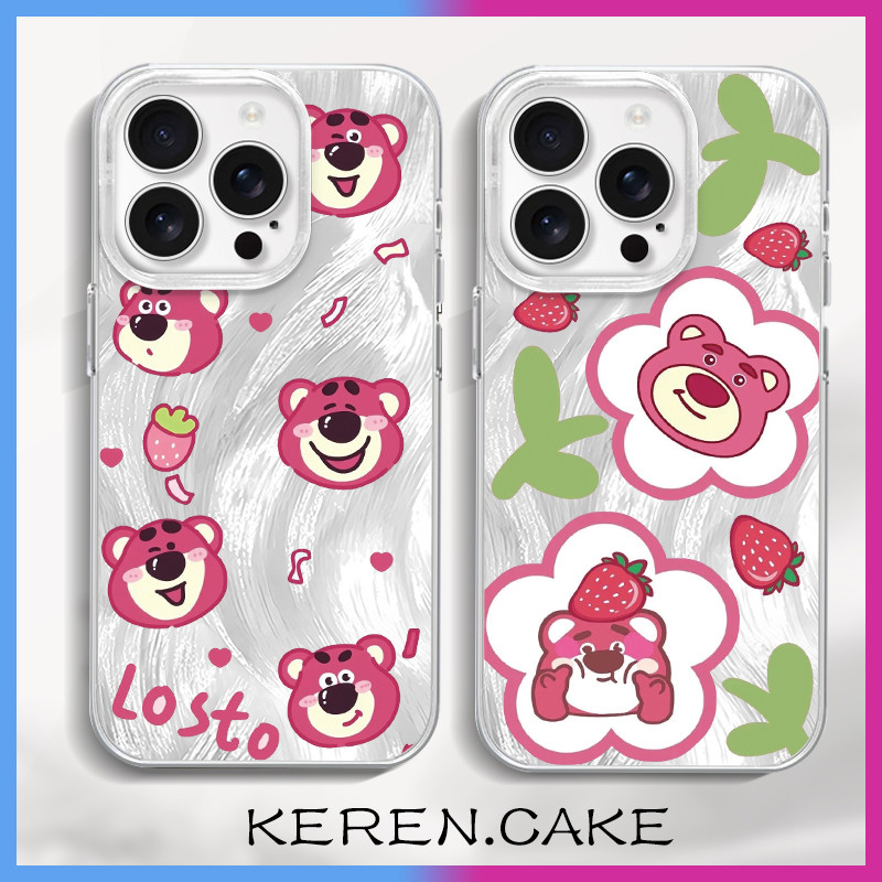 Casing For iPhone 15 14 13 12 11 Pro Max Plus iPhone 6 7 X XR XS MAX Plus Bling Fashion couple disne