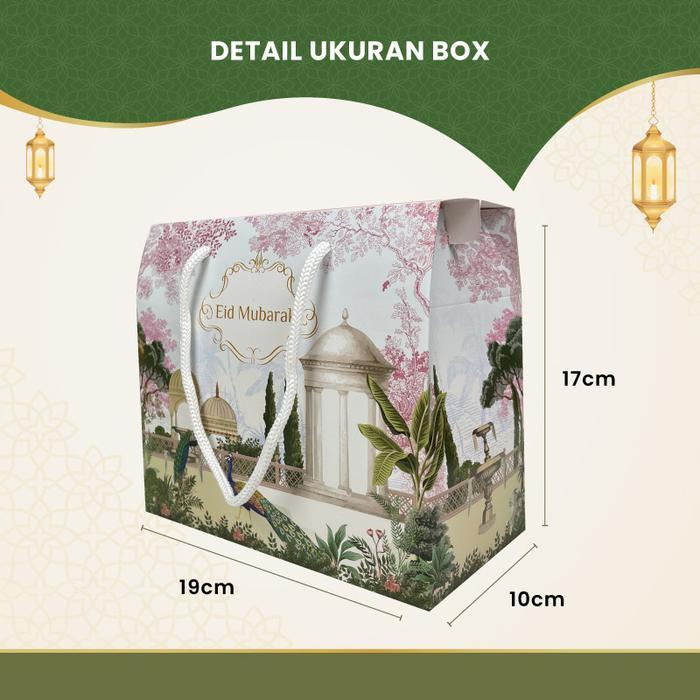 Promo (PAKET 10,25 DAN 50 PCS) Kotak Kardus Gable Box Hampers Aesthetic Lebaran Idul Fitri – Dus Ham