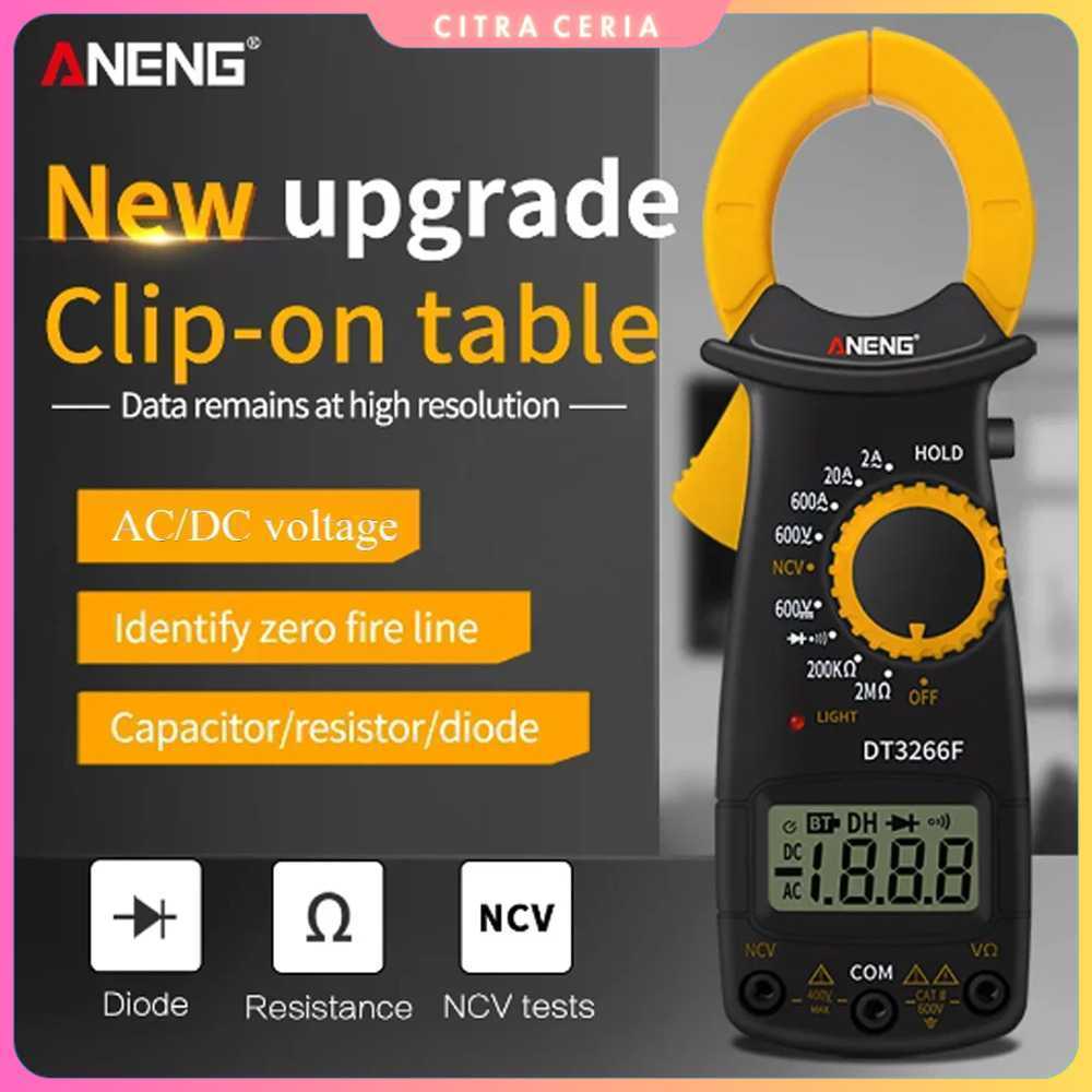 ANENG Digital Multimeter Tang Ampere Voltage NCV Tester Clamp - DT3266F