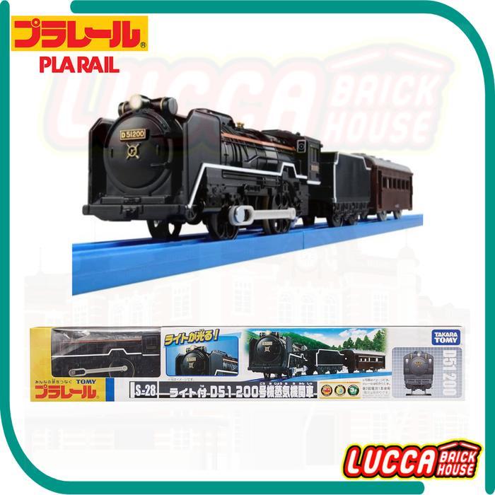 Takara Tomy Plarail S-28 D51 200 Steam Locomotive Train with Lights