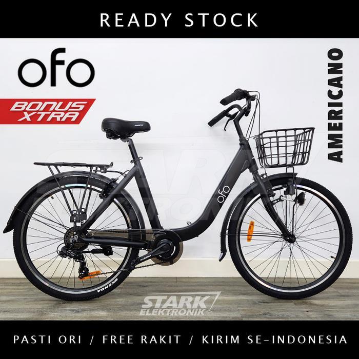 Pacific OFO Sepeda Keranjang City Bike - Hitam