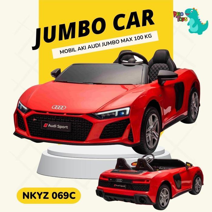 Mainan Anak Mobil Aki Audi R8 Sport NKYZ 069C MOBIL AKI ANAK DINO TOYS MOBIL AKI JUMBO DEWASA