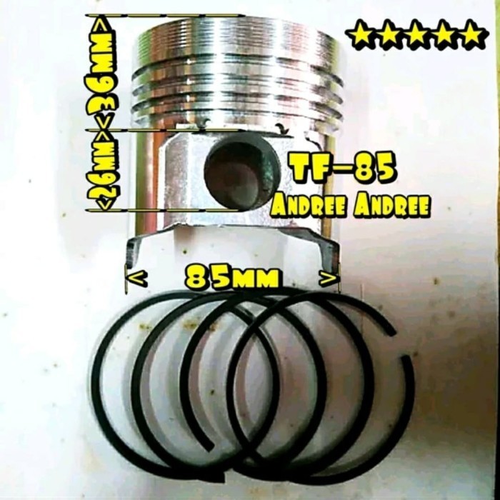 TF-85 Piston Seher with Ring mesin Yanmar TF85 TF 85 Taiwan