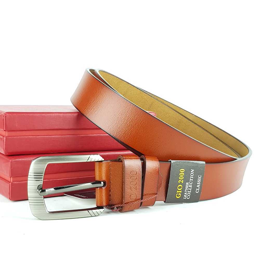 NEW 161 Ikat Pinggang Gesper Sabuk Pria - Kulit Asli GIO 2000 JRM 11