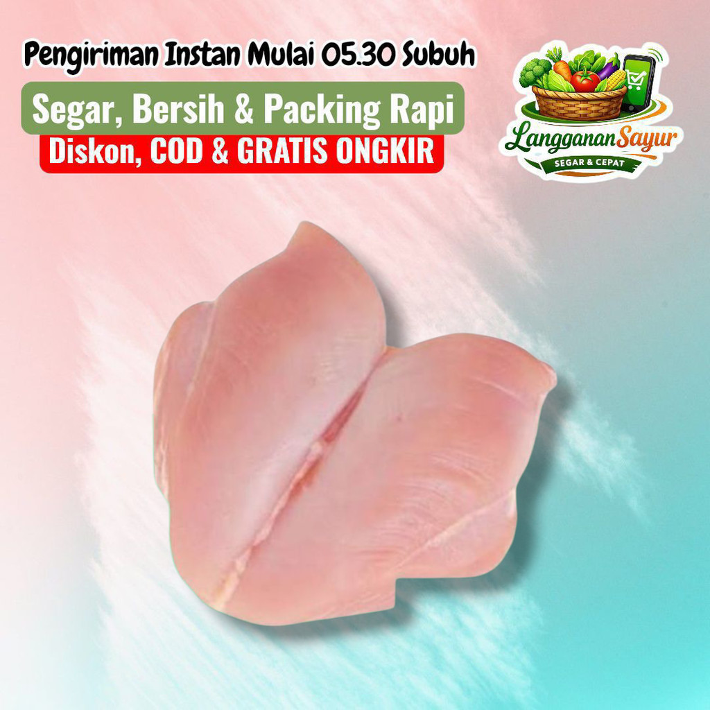 Dada Ayam fillet 1KG - Langganan Sayur Palembang