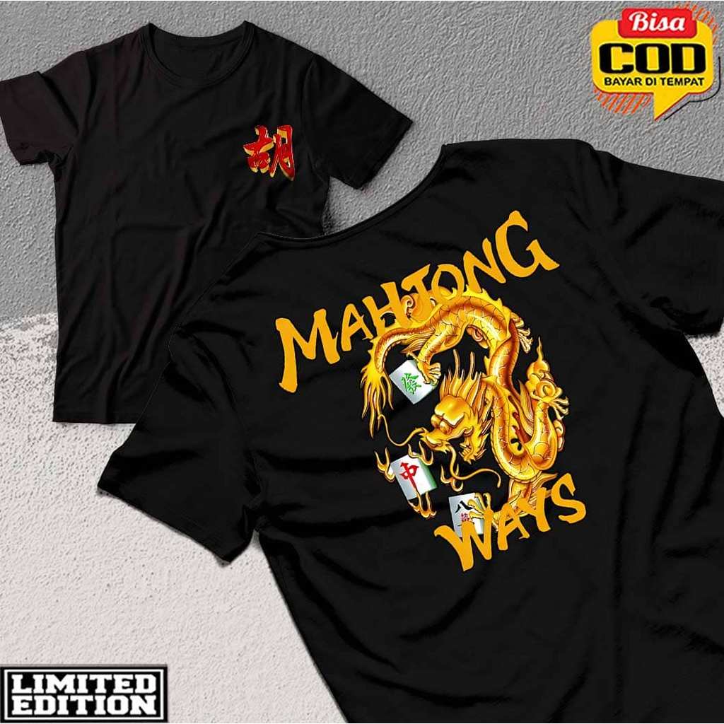 kaos slot PG soft Mahjong Ways pria wanita Kaos Mahjong Ways PG Pocket Games Soft Baju Game