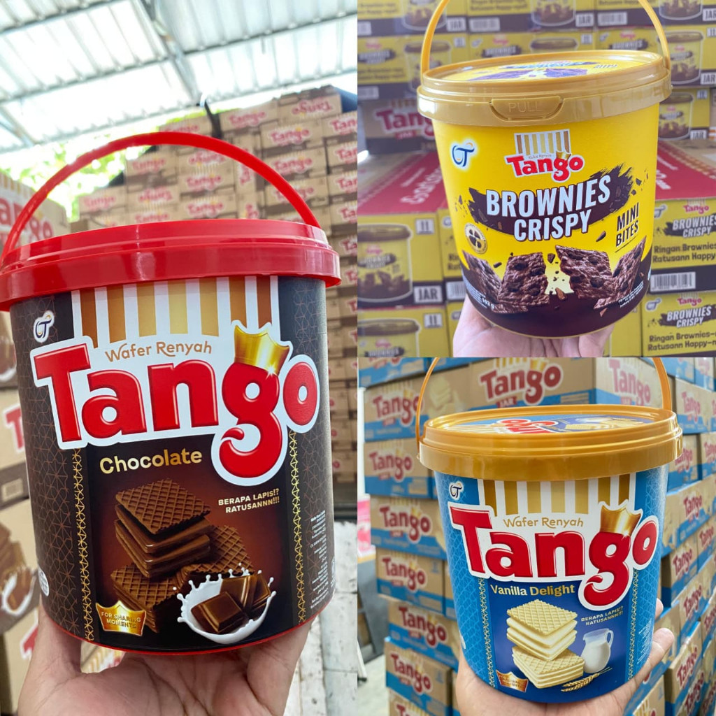 Wafer Tango Jar Ember Coklat Vanilla Brownies Crispy 240 gr