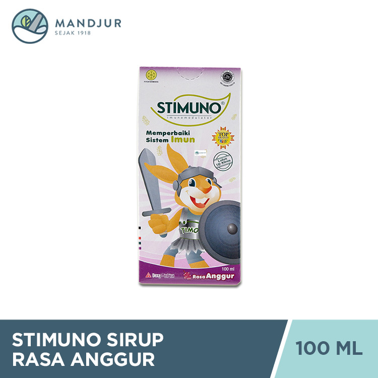 Stimuno Sirup Rasa Anggur 100 ML - Suplemen Daya Tahan Tubuh Anak