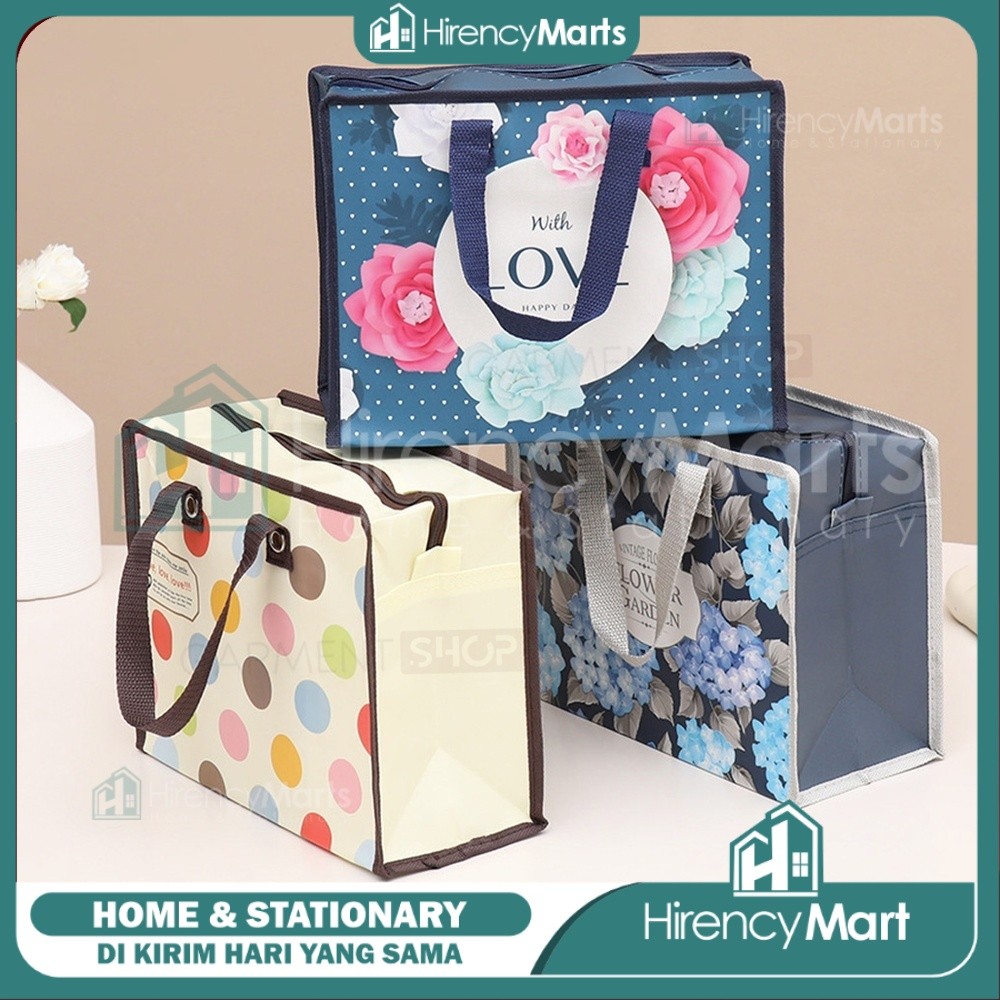 Tas Jinjing Laundry Baju Tas Belanja Tas Kado Kapasitas Besar Hand Bag Serbaguna Murah Bagus {Hirenc
