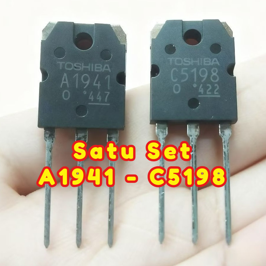 Transistor A1941 C5198 1941 5198 Toshiba Satu Set Kualitas Nomer 1