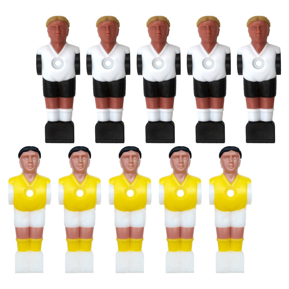10pcs Football Machine Figures Resin Desktop Soccer Players Replacement Foosball Action Table Footba