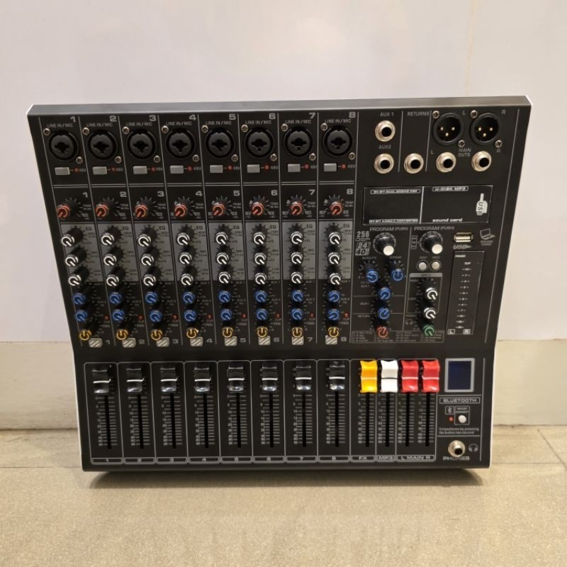 Mixer Audio 8 Channel Black Spider SM 8