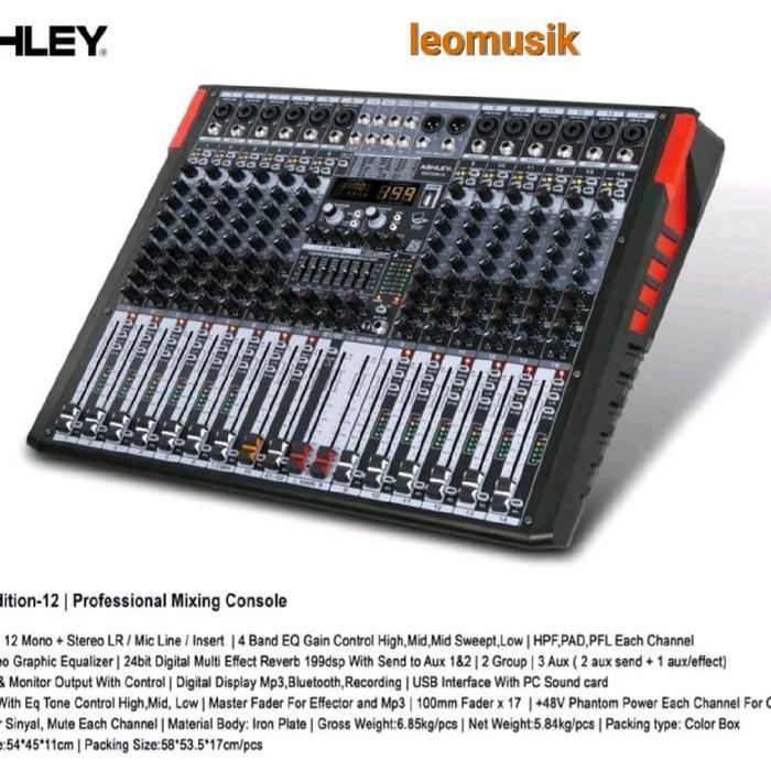 MIXER AUDIO ASHLEY 12 EDITION (12 CHANNEL) ORIGINAL