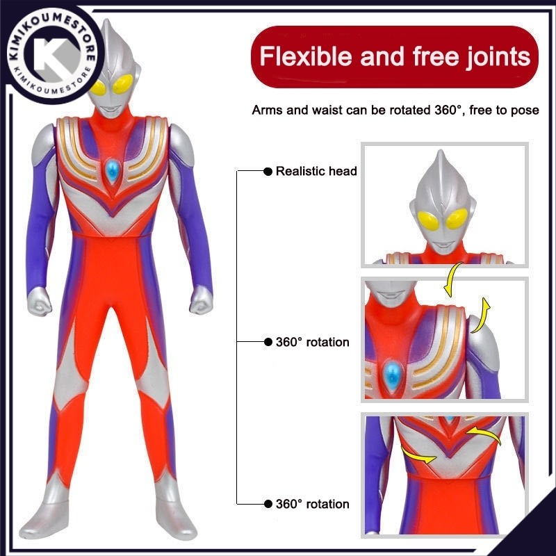30CM Besar Ultraman Mainan Action Figure Z Zero Geed Orb Rosso Ultramen Ribut Ultra Series Figur