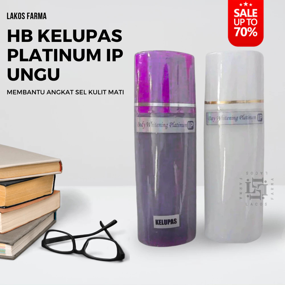 HB Kelupas Platinum IP Ungu Aroma Anggur Dosting Mengandung AHA Asli Segel