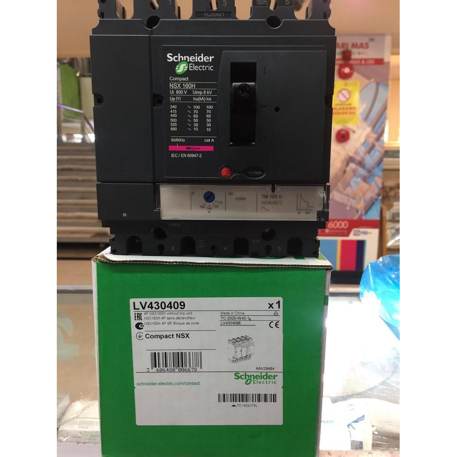 MCCB Schneider NSX160H 160A 4P LV430409 70kA