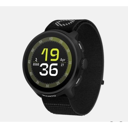 Jam Tangan Unisex Suunto Run All Black Music AMOLED 46mm Smartwatch Rubber Original Garansi Resmi