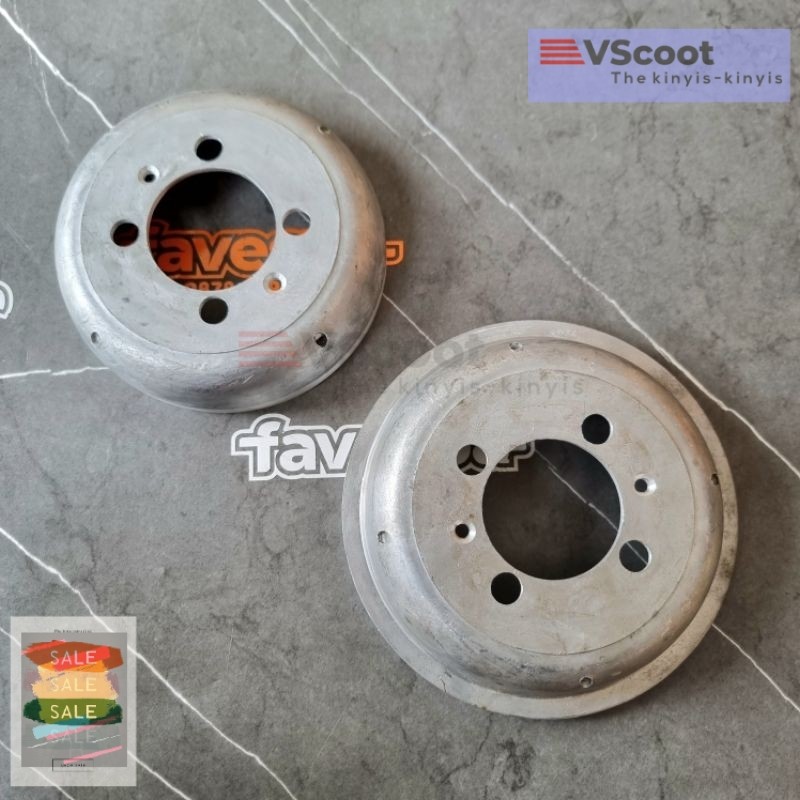 Sparepart dan Asesoris TROMOL DEPAN BELAKANG VESPA VBB BAJAJ IMPORT Kualitas Baik