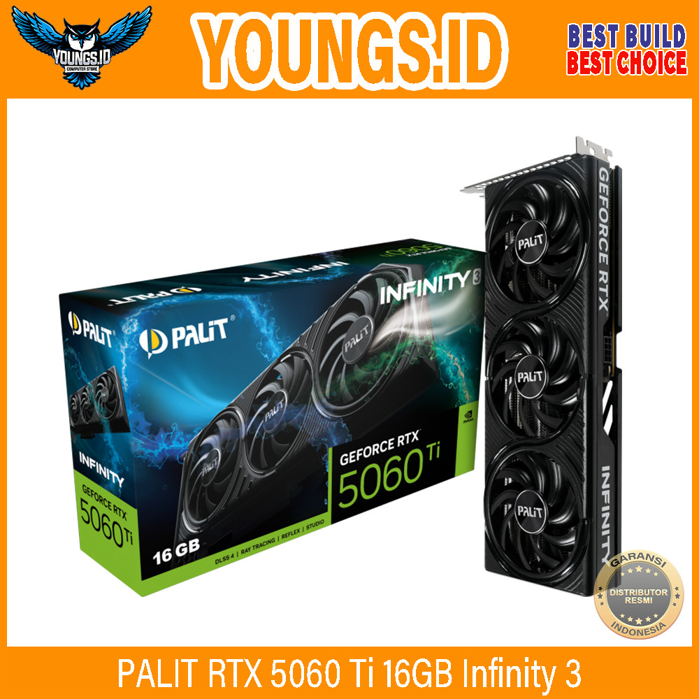 VGA PALIT RTX 5060 Ti 16GB Infinity 3 | RTX 5060Ti 16GB GDDR7
