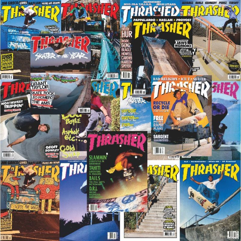 Poster Dinding Magazine Thrasher Skate Board / pajangan dinding / poster