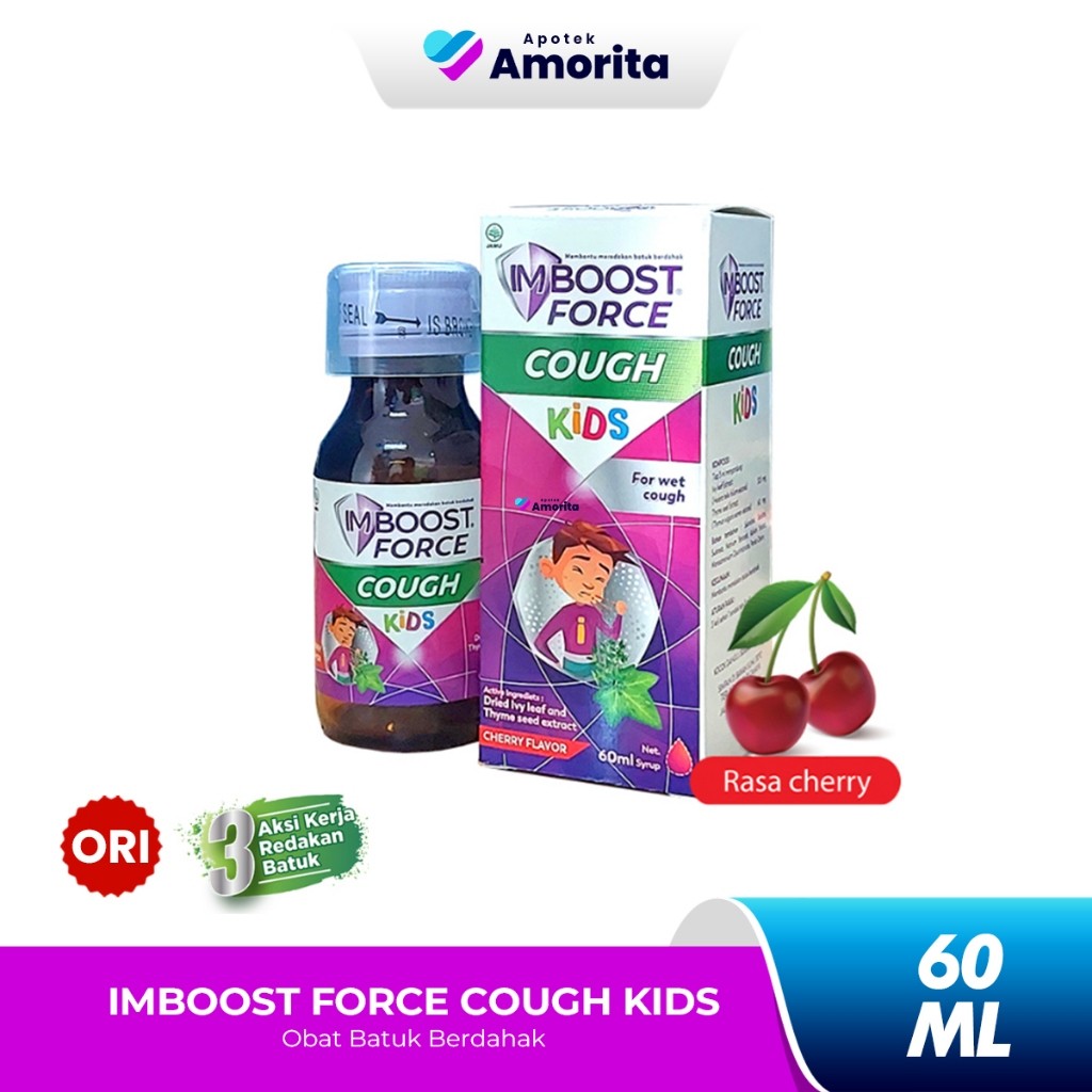 Imboost Force Cough Kids Sirup 60ml - Sirup Batuk Anak
