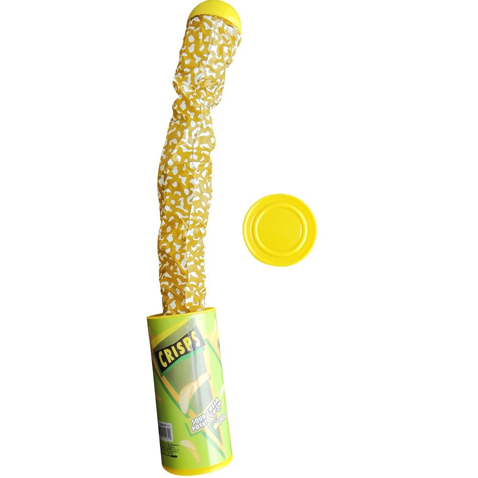 [ready]Prank Kaleng Ular Palsu Lucu Novelty Prenk Trick Toys/Snake Potato Chips Prank/