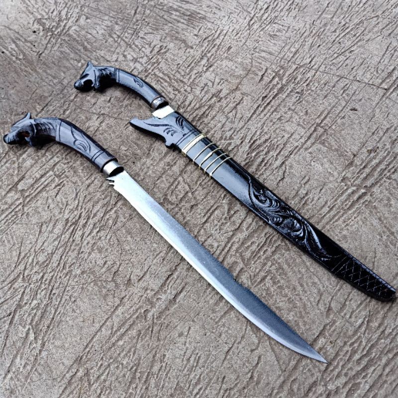 PA Pisau panjang ukir macan / pisau sembelih