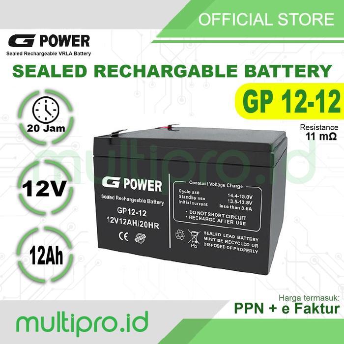 BATERAI AKI UPS G-POWER 12V 12AH GP-12