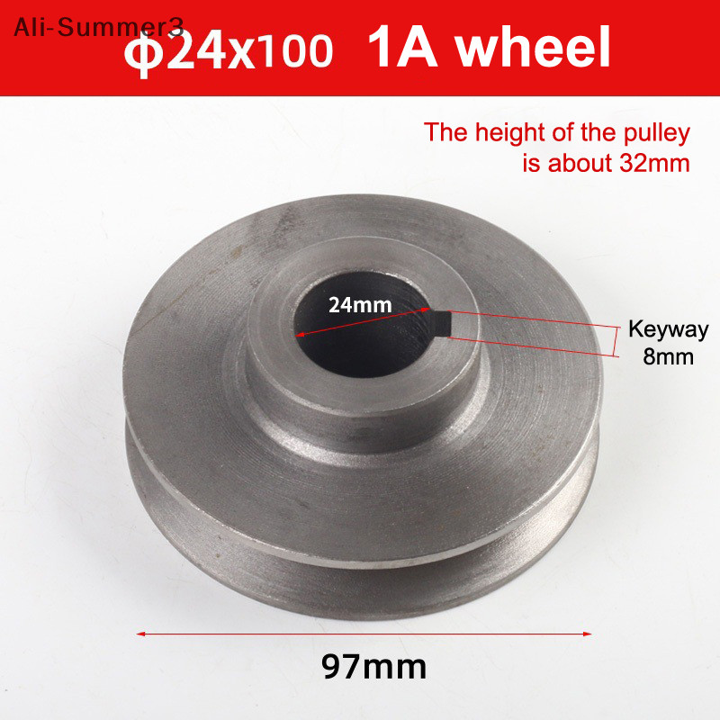 (YY)1Pc 2025 Pulley Motor Tipe A Baru dengan Satu Slot, Bahan Pulley Besi Cor, Aksesoris Alat Listri