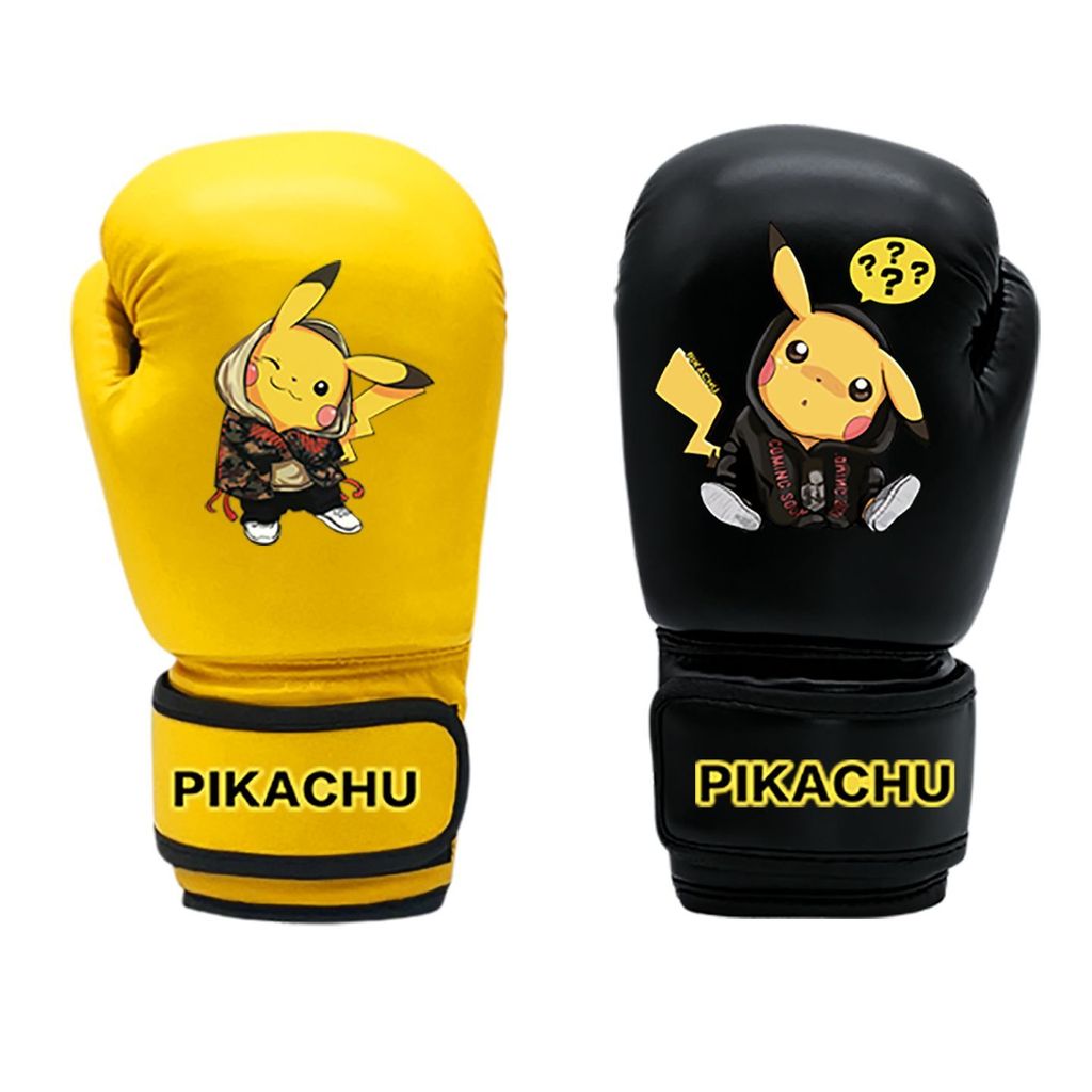 Sarung tangan tinju anak-anak profesional Pikachu anak laki-laki dan gadis tinju pelatihan