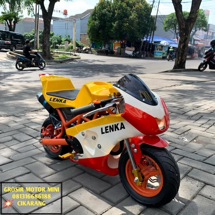 MOTOR MINI GP 50CC "TIPE GPR" MESIN 2TAK PULLSTARTER - Repsol